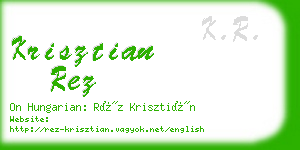 krisztian rez business card